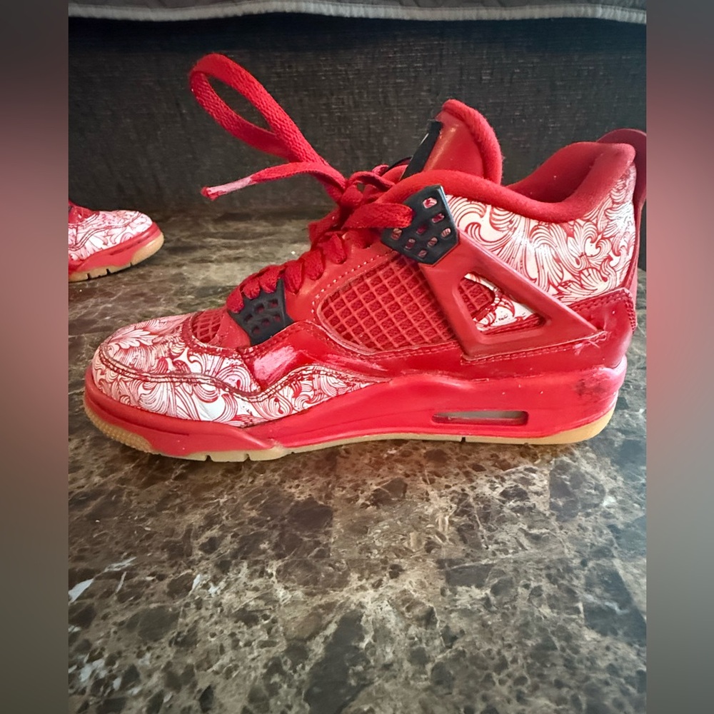 Nike. Wmns Air Jordan 4 Retro NRG 'Singles Day'’. Size 5.5. - Picture 6 of 16